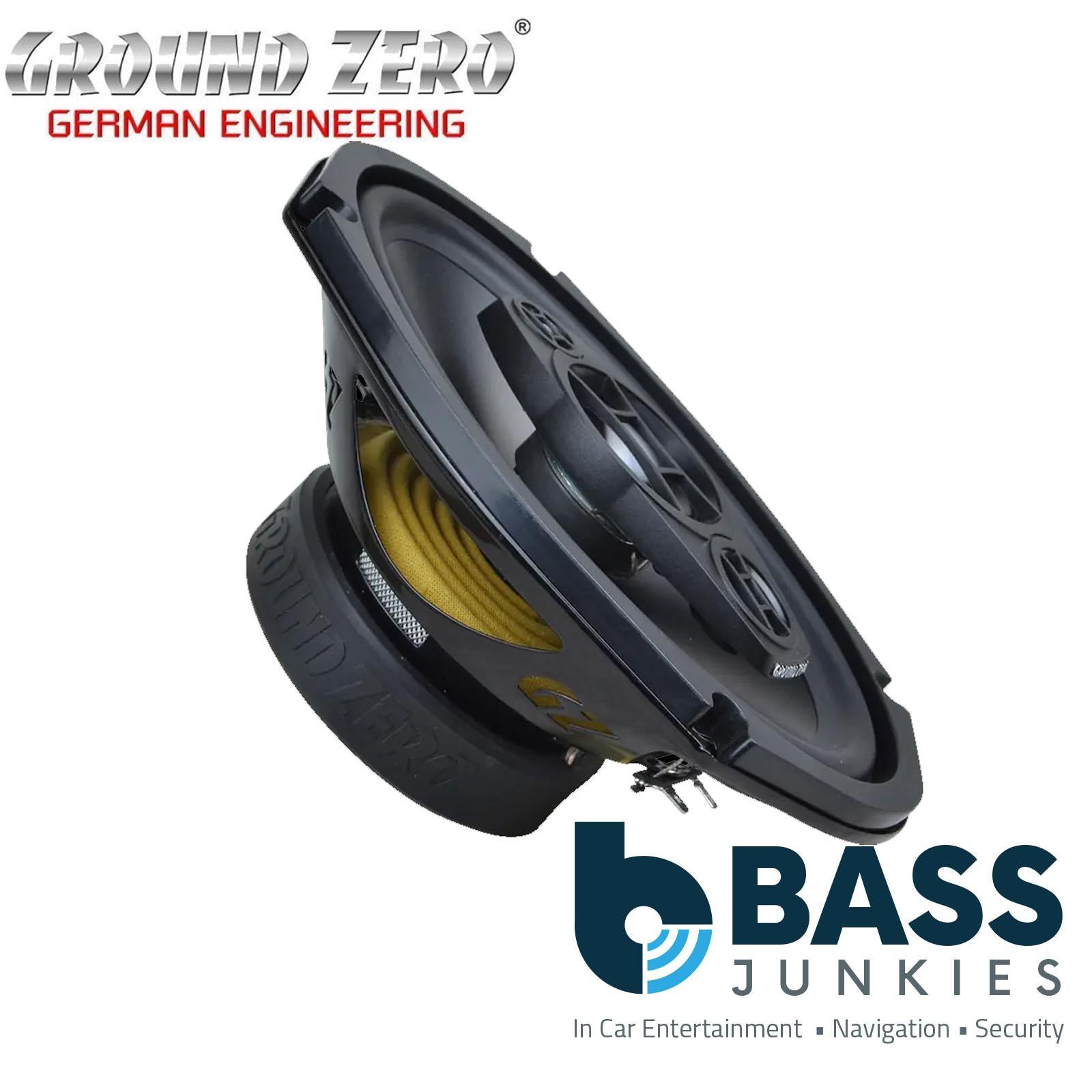 Ground Zero GZRF 69SQ - 400 Watts  6×9″ 3-Way Coaxial Parcel Shelf Car Speakers