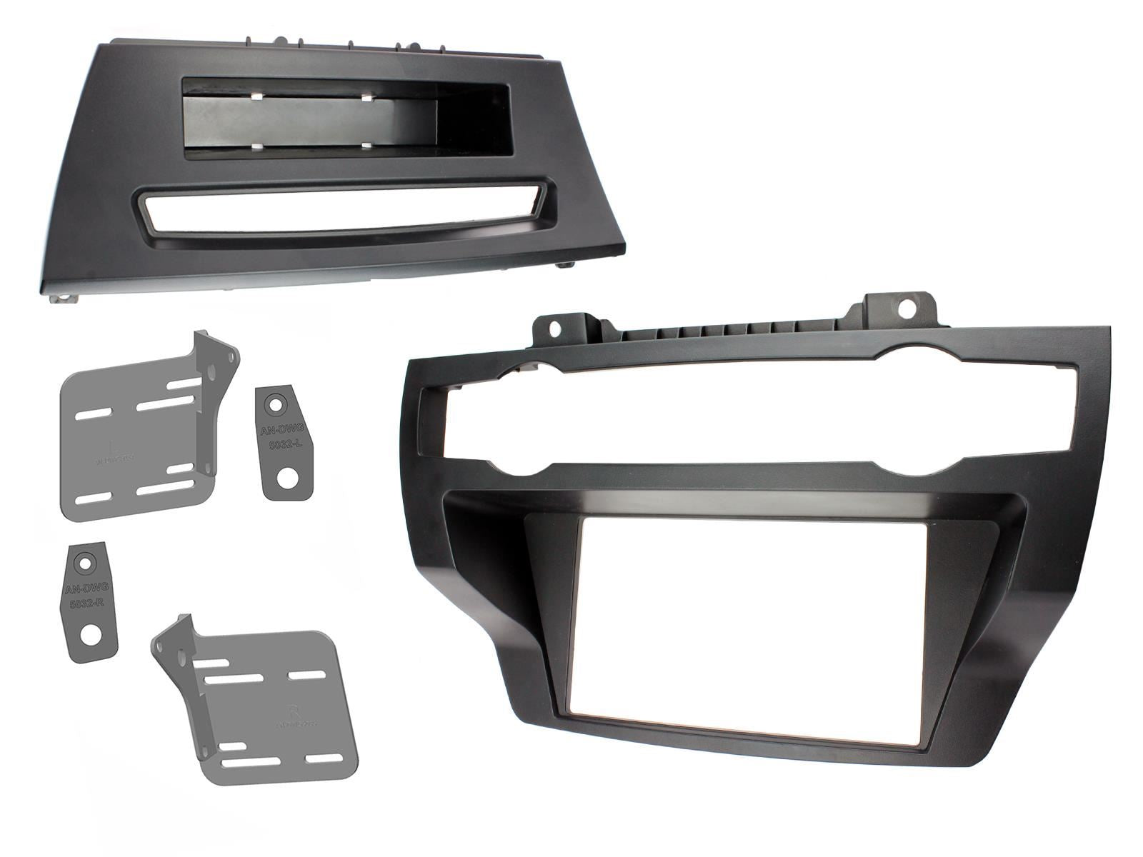 Grundig 6.8" Apple Android Double Din Stereo Fitting Kit + Steering Wheel Stalk Controls to fit BMW X5 2007-13 | BMW X6 2008-14