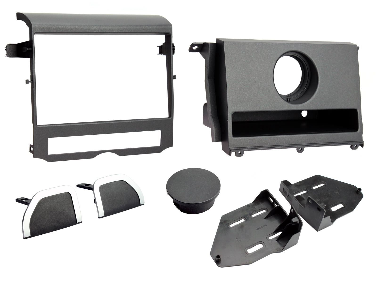 Grundig 6.8" Apple Android Double Din Stereo Fitting Kit + Steering Wheel Stalk Controls to fit Land Rover Discovery 09-11