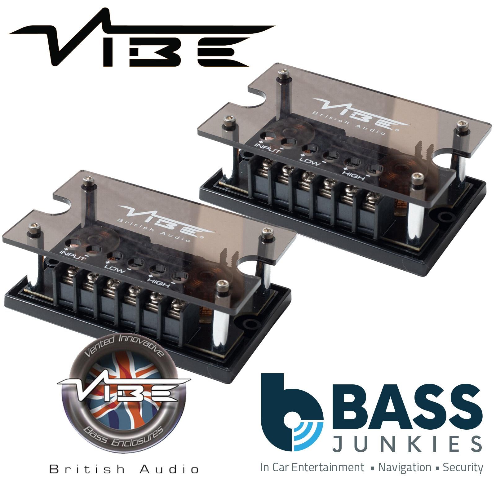 VIBE SLICK6SQC-V9 - 6.5" 6000 Watts 2 Way Component Car Speaker & Tweeter Kit