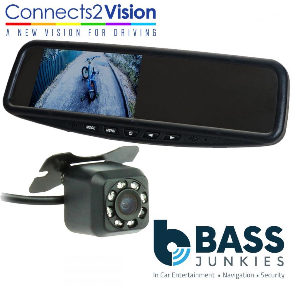 Connects2 CAM-27 Universal Car Van Rear View Reversing Camera & 4.3" Mirror Mount Screen
