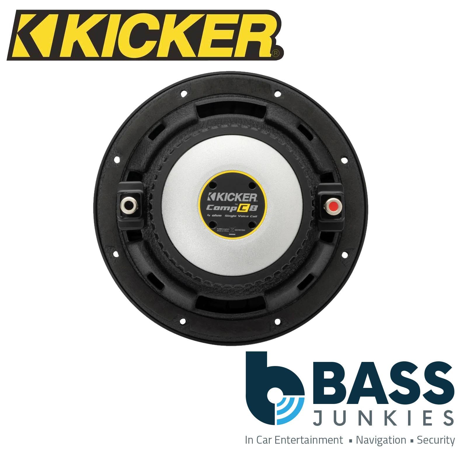 KICKER KA50CWCS84 8 Inch 4 Ohm 400W Single Voice Coil Car Audio Subwoofer