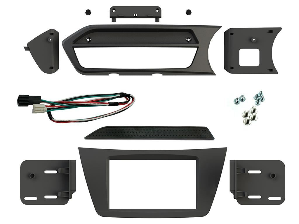 Grundig 6.8" Apple Android Double Din Stereo Fitting Kit + Steering Wheel Stalk Controls to fit Mercedes C-Class 2012-14