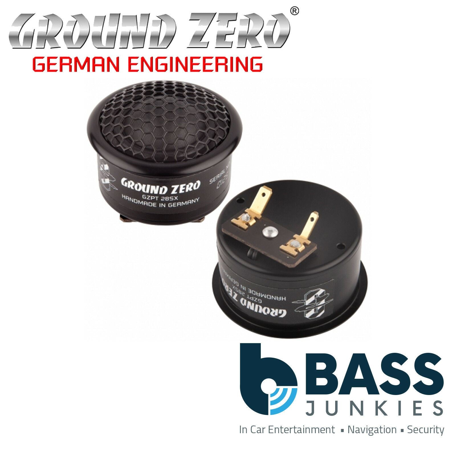 Ground Zero GZPT 28SX -  1.1” Inch 28mm 150 Watts Silkdome Car Tweeter