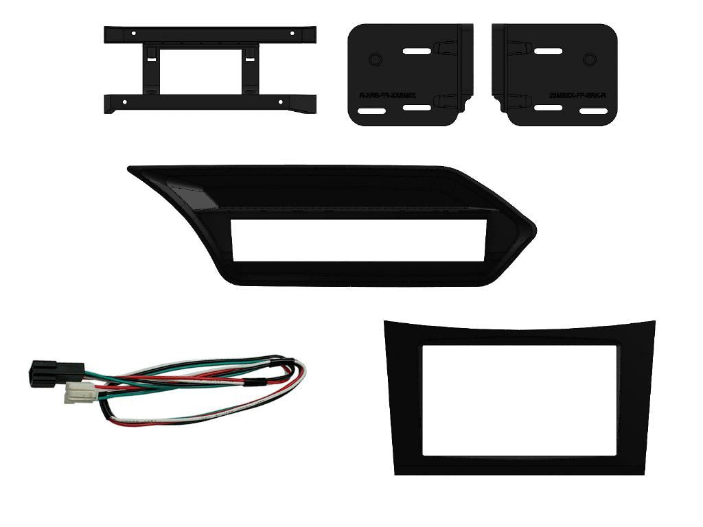 SONY 6.2" Screen Blutooth Double Din Stereo Fitting Kit + Steering Wheel Stalk Controls to fit Mercedes E-Class 2009-12