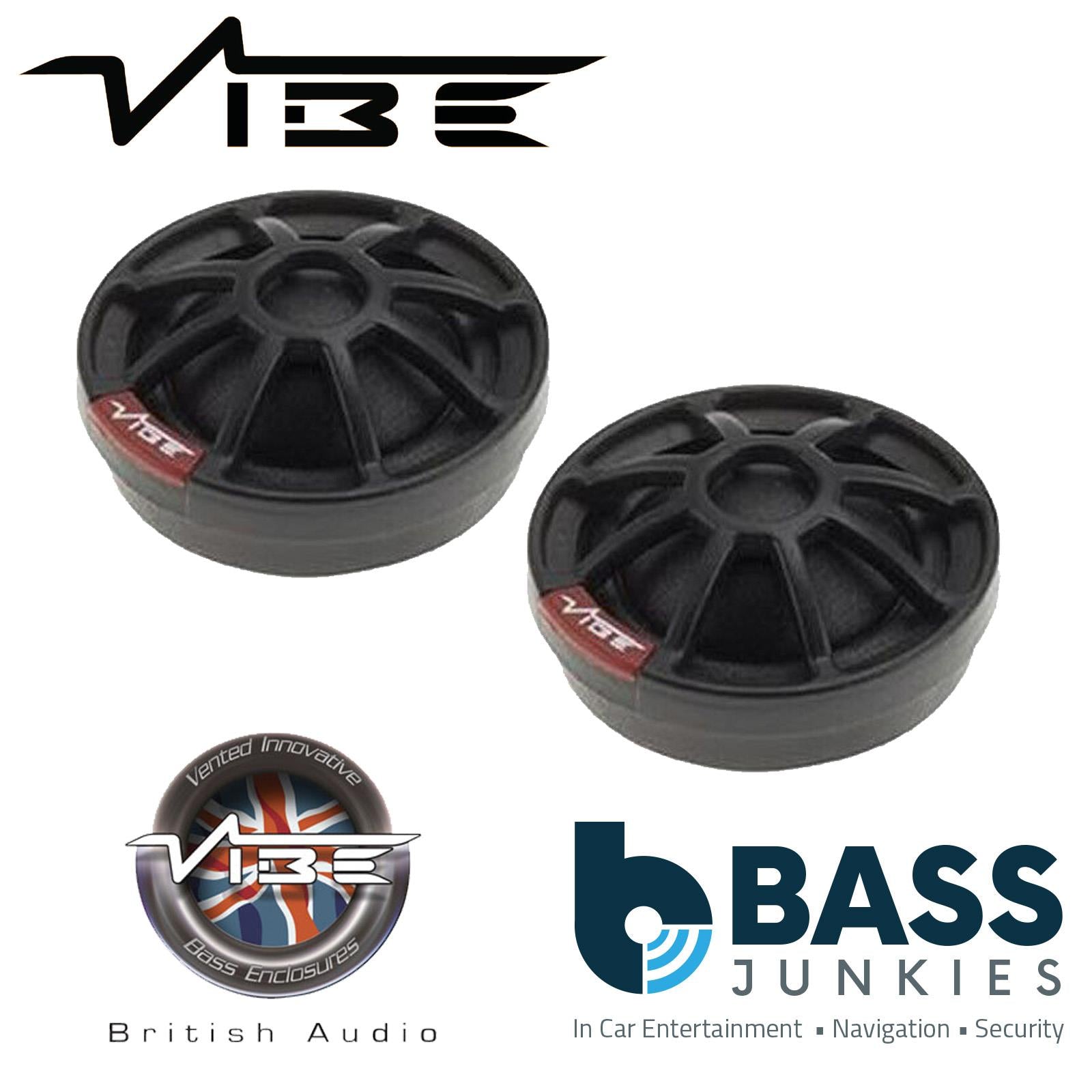 VIBE SLICK6SQC-V9 - 6.5" 6000 Watts 2 Way Component Car Speaker & Tweeter Kit