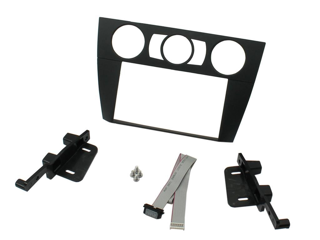 Grundig 6.8" Apple Android Double Din Stereo Fitting Kit + Steering Wheel Stalk Controls to fit BMW 3-Series 2005-12