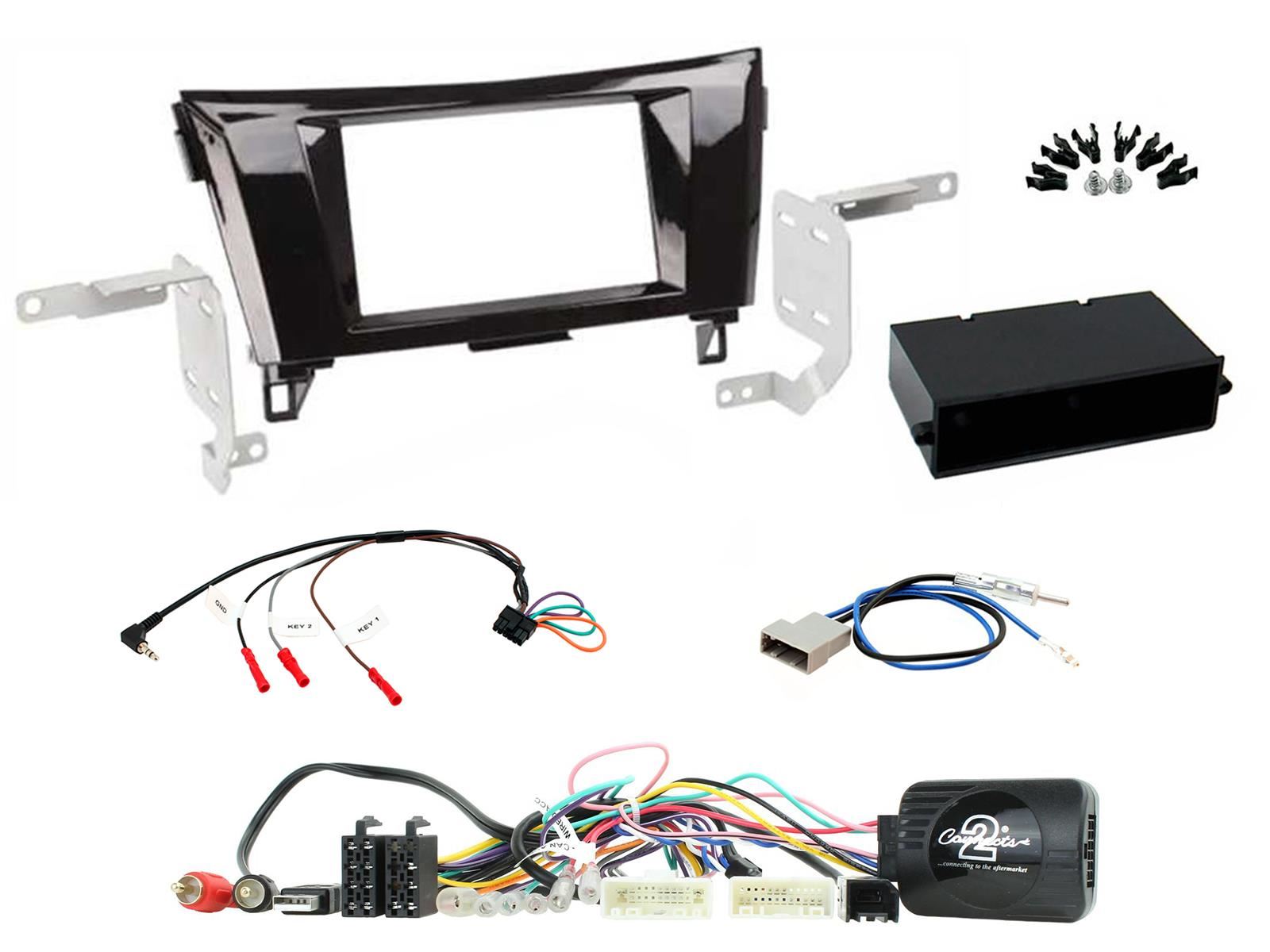 Sony DSX-B700 Bluetooth MP3 USB AUX 4 x 55W Double Din Car Stereo Radio Player + Connects2 Double Din + Steering Wheel Controls fits Nissan Qashqai 2014-17|X-Trail 2014-17