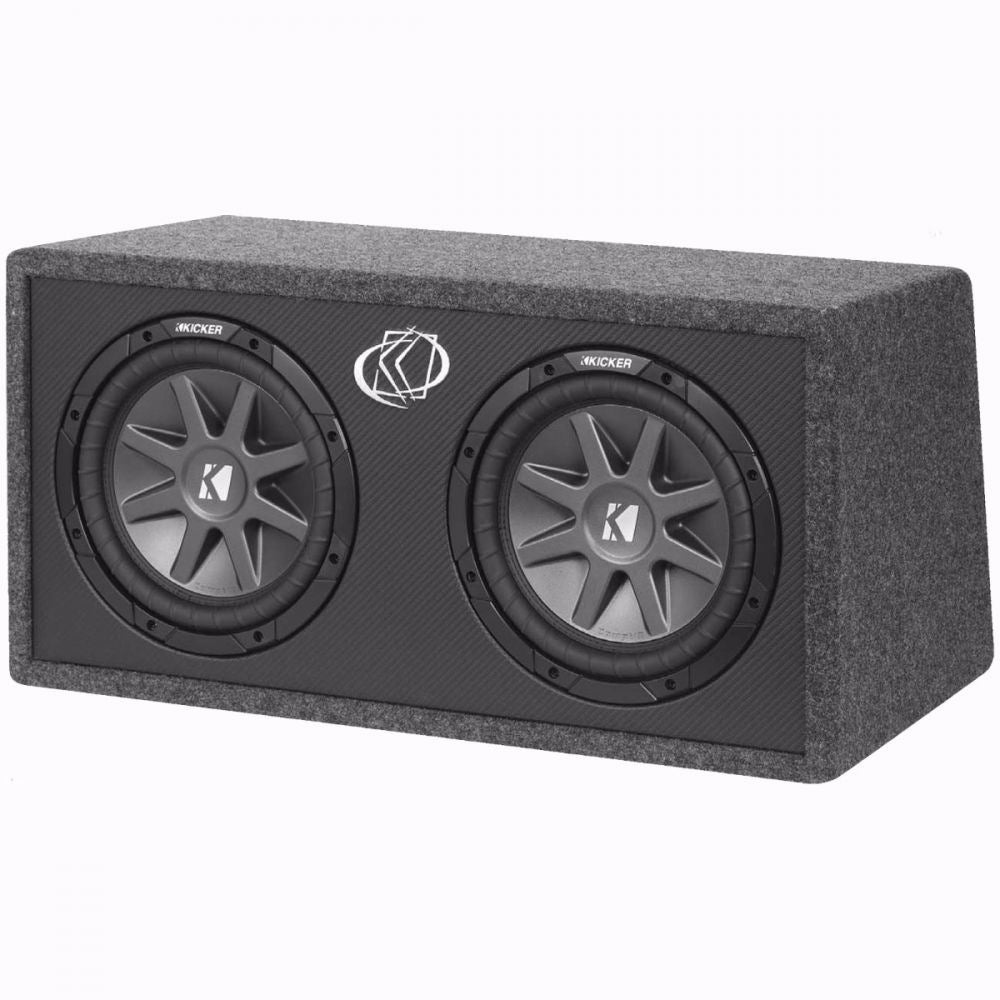 KICKER 10DCVR102 Double 2 ohm 10" 1600 Watts Ported Car Sub Subwoofer Passive Bass Box
