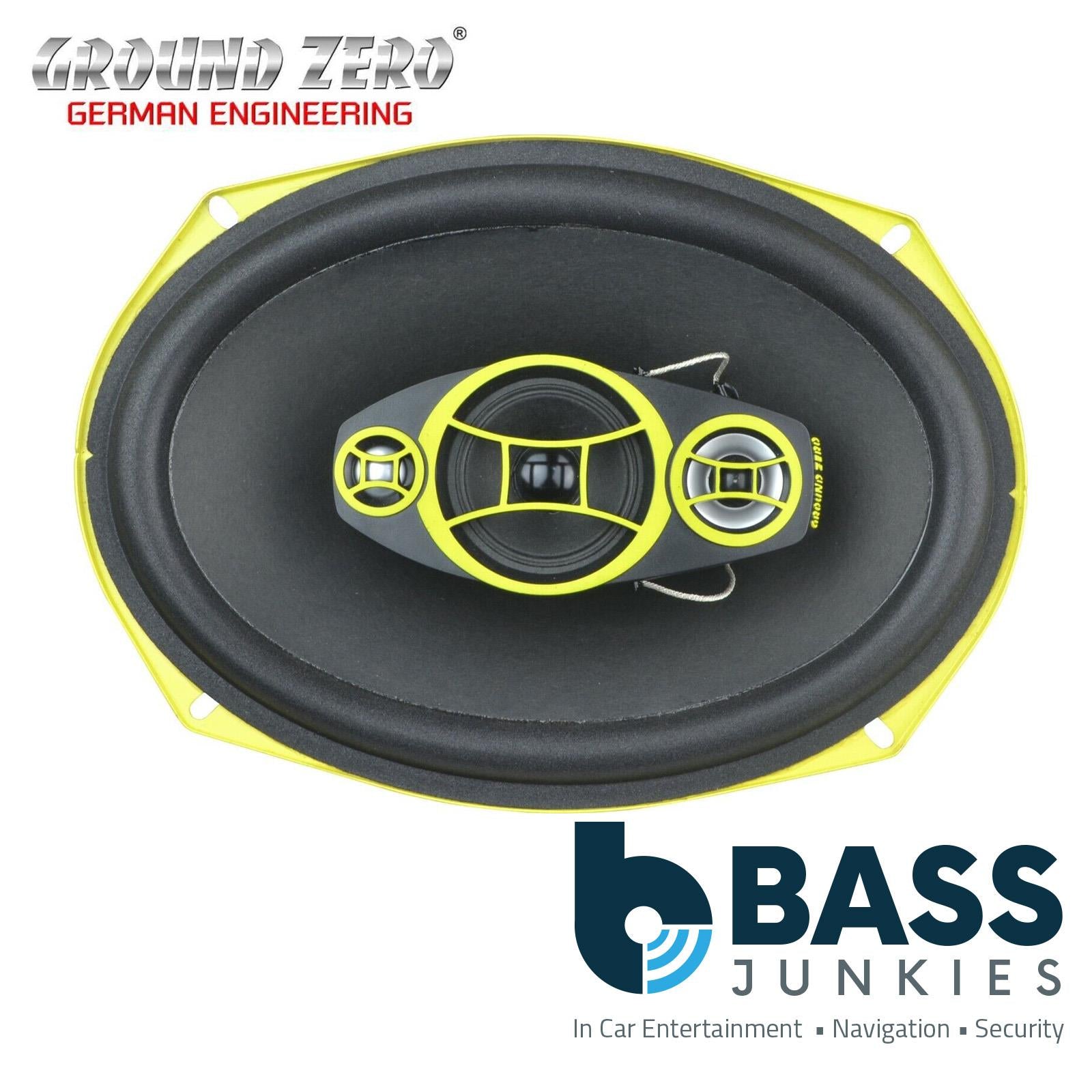 Ground Zero GZCF 7104XSPL - 7" x 10" Inch (18 x 25cm) 4 Way Coaxial 600 Watts Car Van Speaker - Sold as a Pair