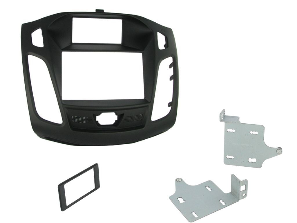 Grundig 6.8" Apple Android Double Din Stereo Fitting Kit + Steering Wheel Stalk Controls to fit Ford Focus 2011-15