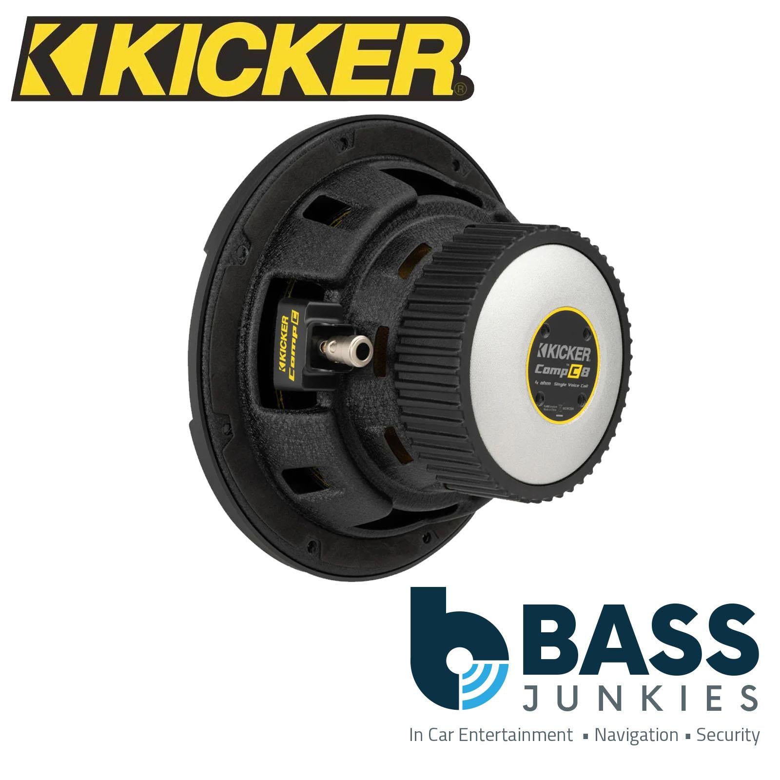 KICKER KA50CWCS84 8 Inch 4 Ohm 400W Single Voice Coil Car Audio Subwoofer